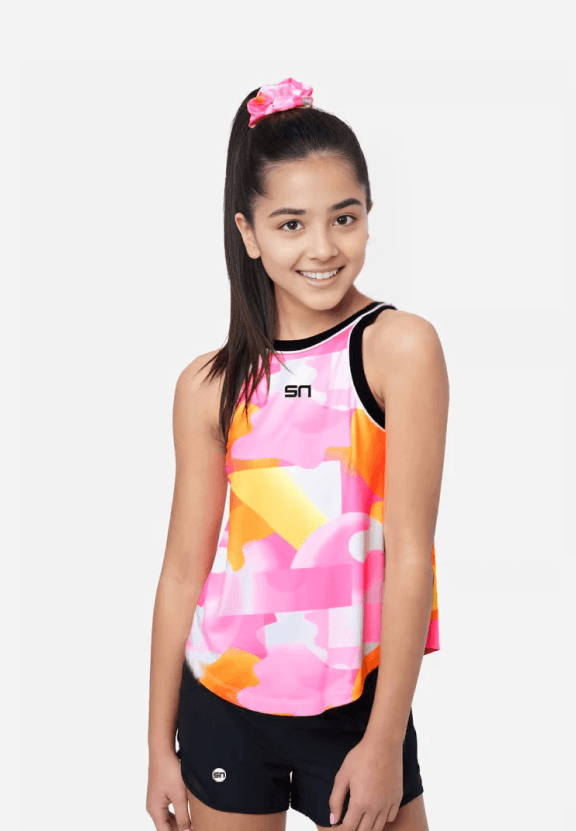 Candy Block Twist Sports Tank Top - product media
