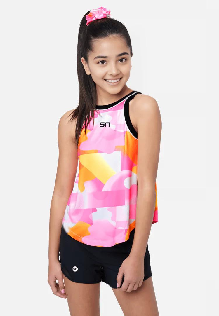 Candy Block Twist Sports Tank Top - product media