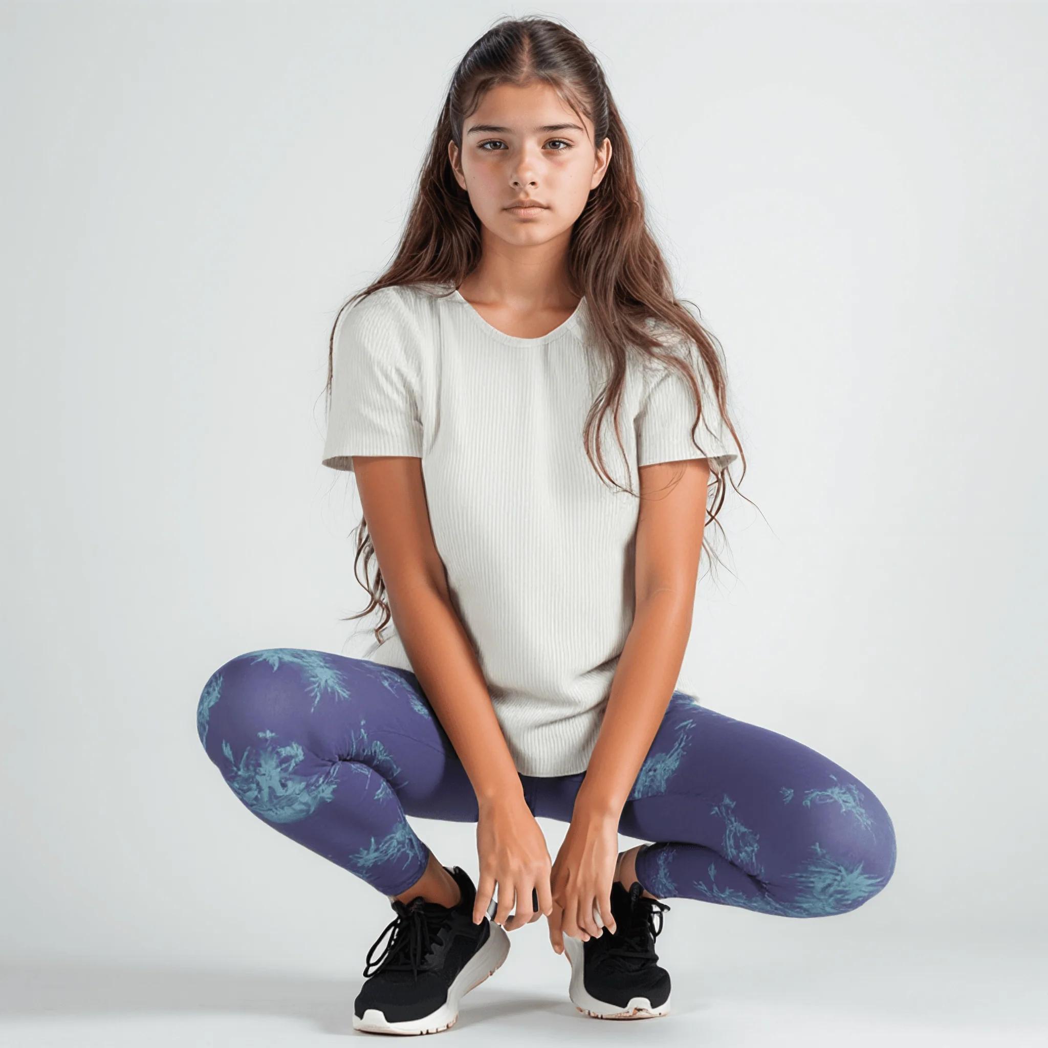 Sports denim legging - product media