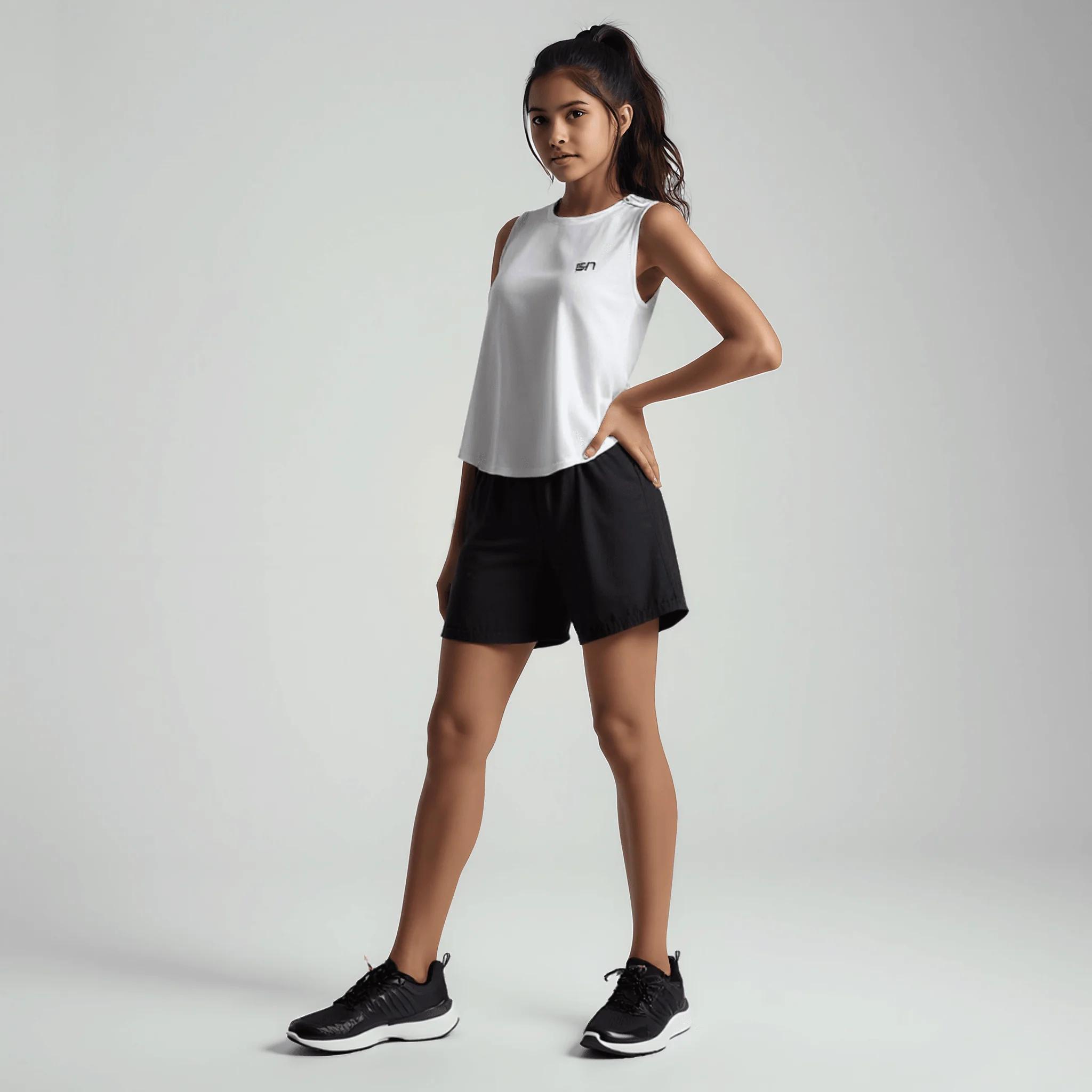 Crossed Back Sports Tank Top - product media