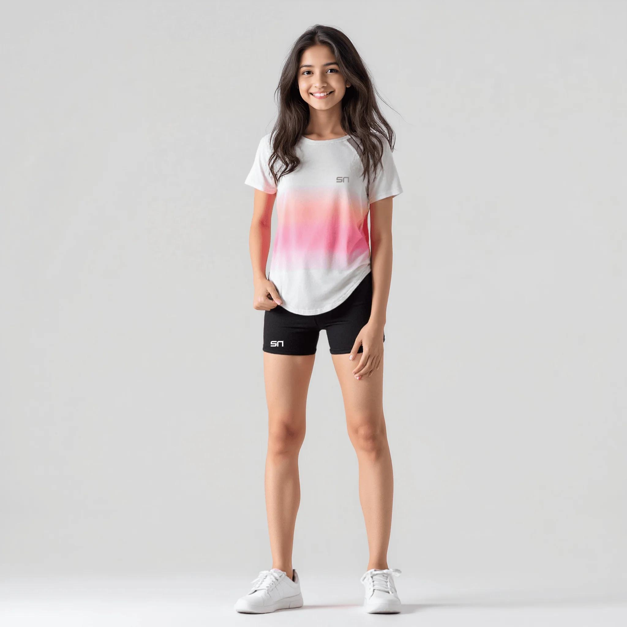 Girls Ombre Casual Sports Top - product media