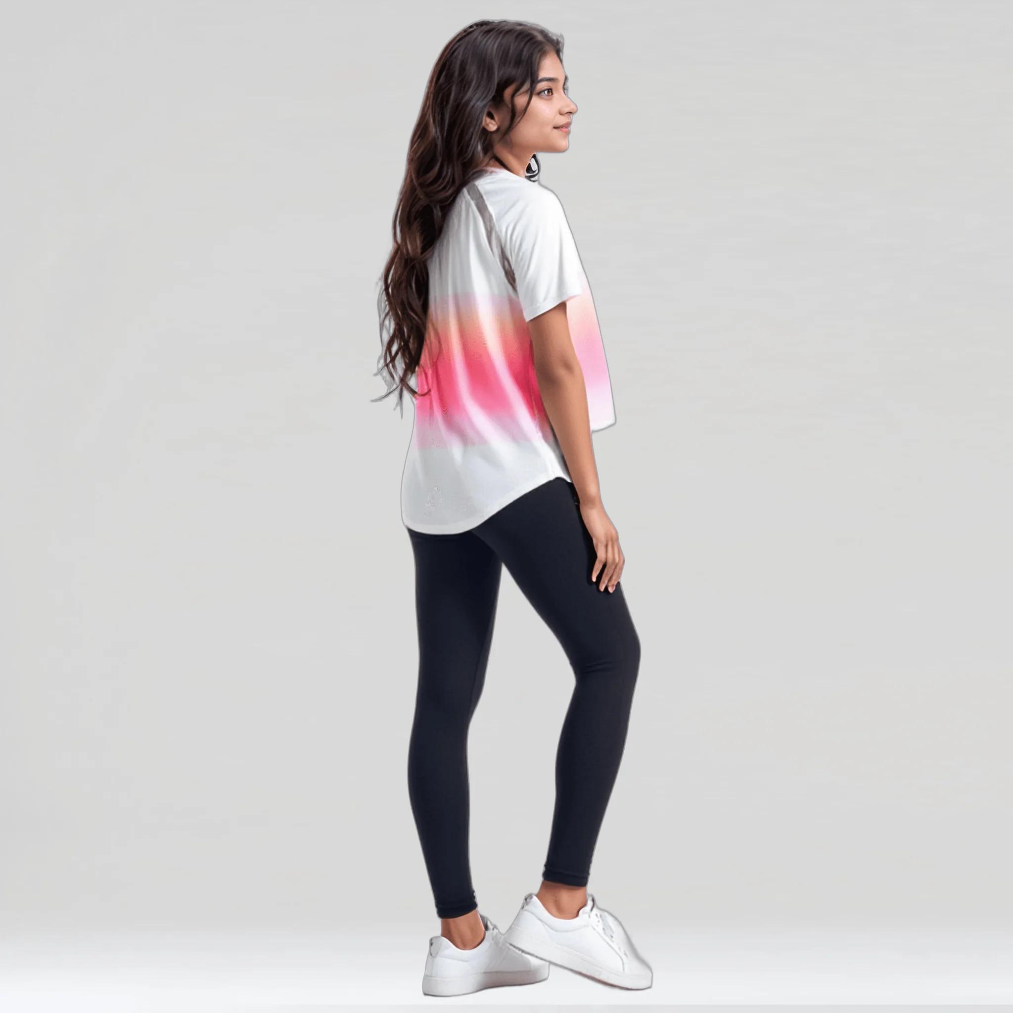 Girls Ombre Casual Sports Top - product media